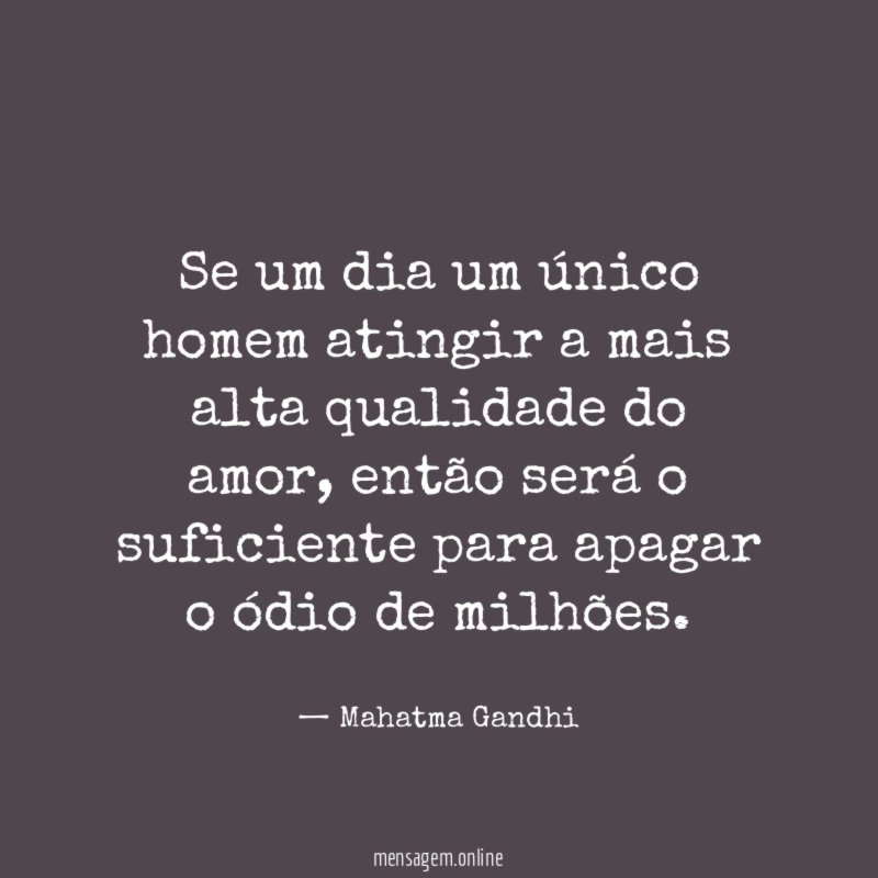 Se um dia um único homem atingir a