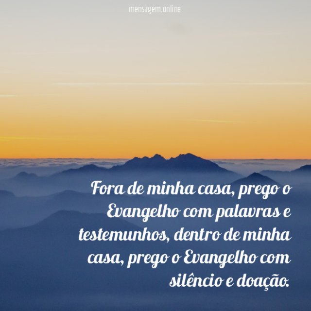fora de minha casa