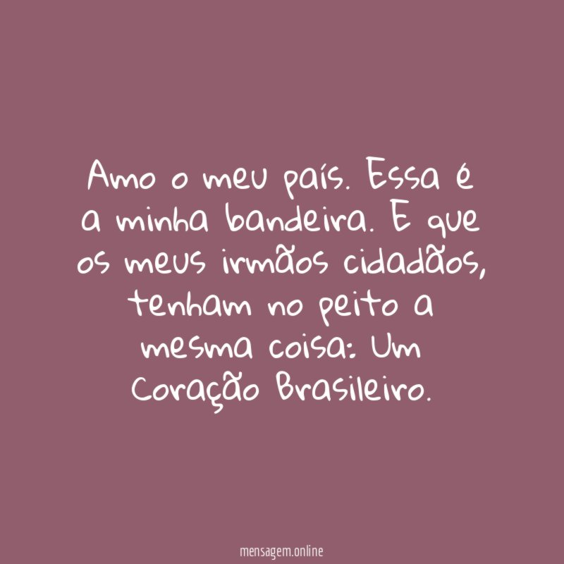 Amo o meu país