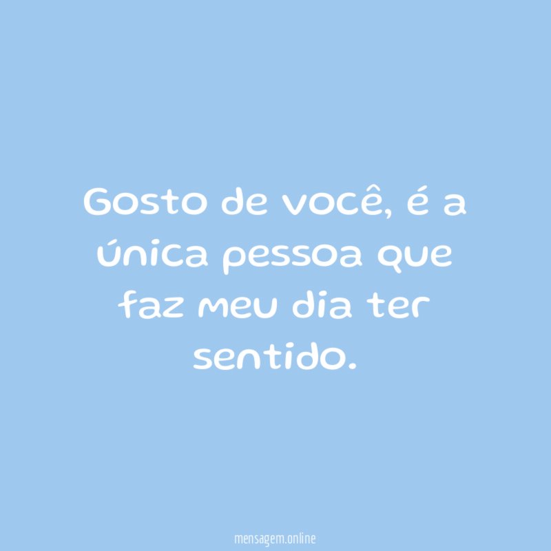 Gosto de você