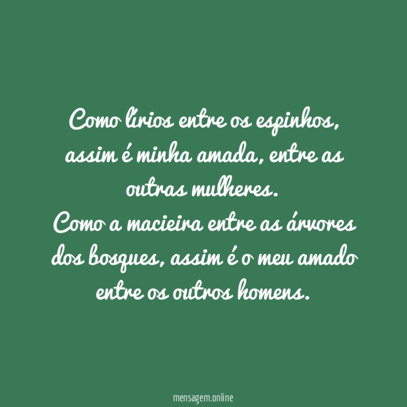 Como lírios entre os espinhos