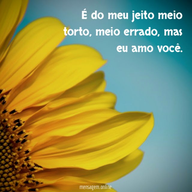 É do meu jeito meio torto
