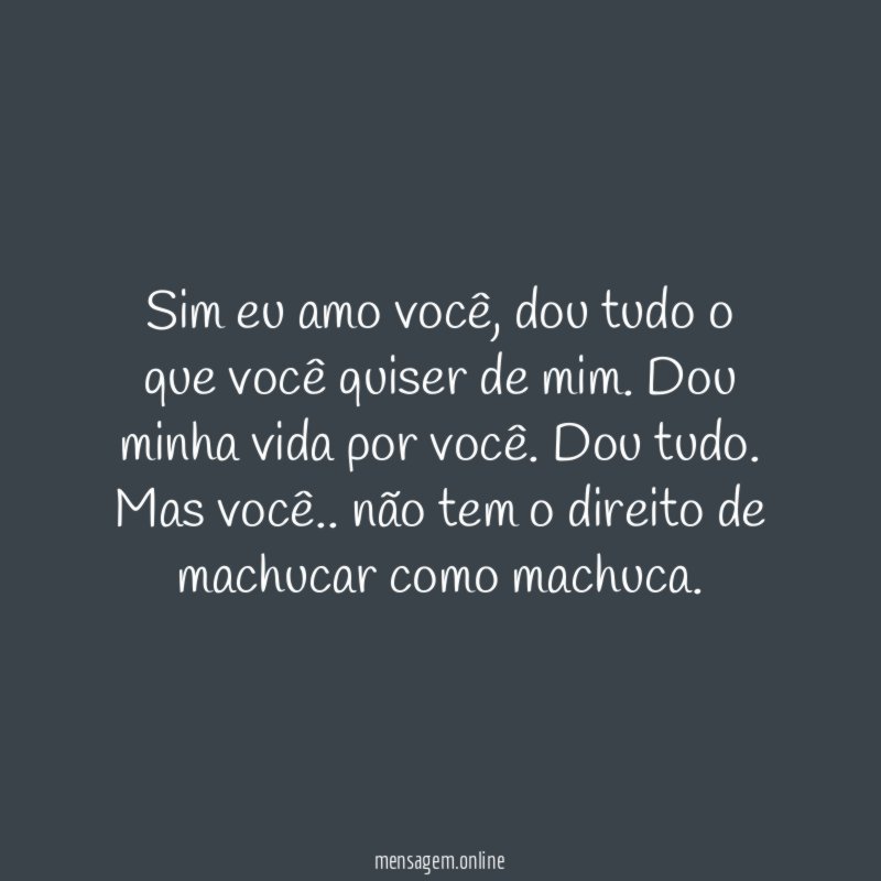 Sim eu amo você
