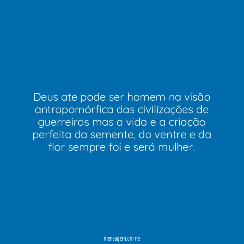 Deus ate pode ser homem na visão antropomórfica