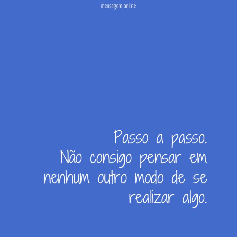 Passo a passo