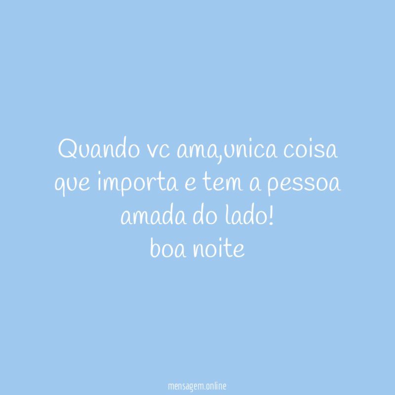 Quando vc ama