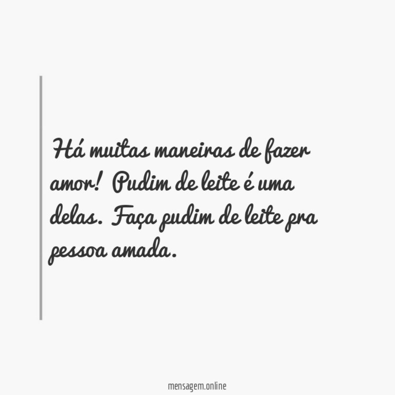 Há muitas maneiras de fazer amor