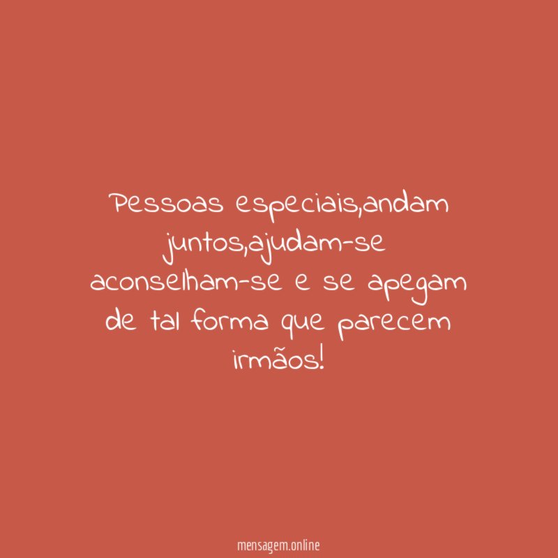 Pessoas especiais