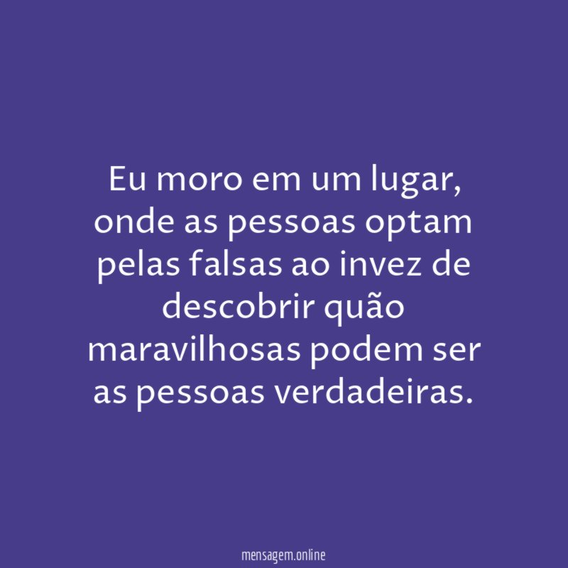 Eu moro em um lugar