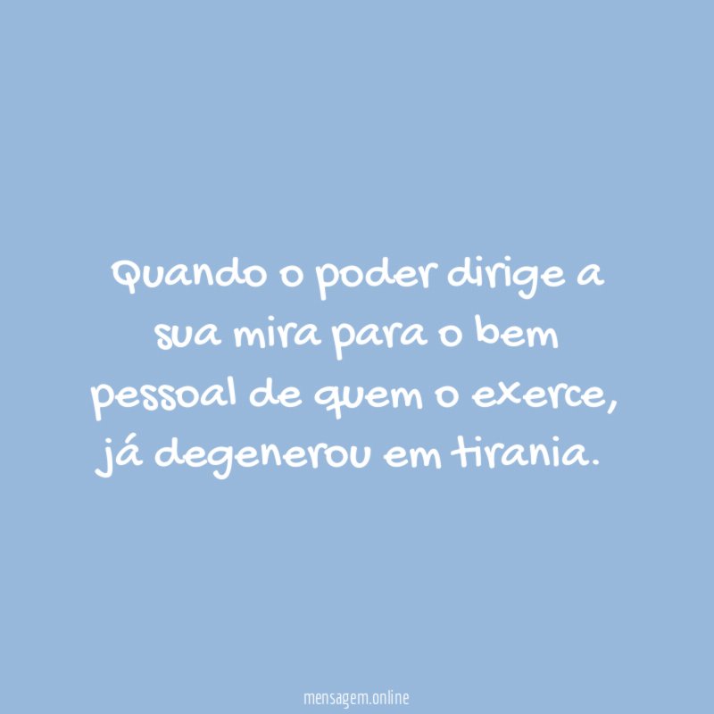 Quando o poder dirige a sua mira para