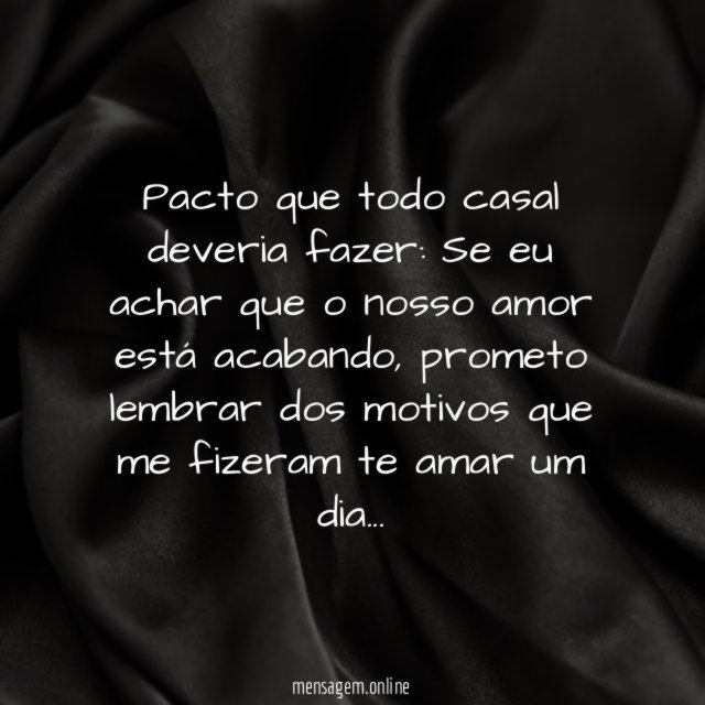 Pacto que todo casal deveria fazer