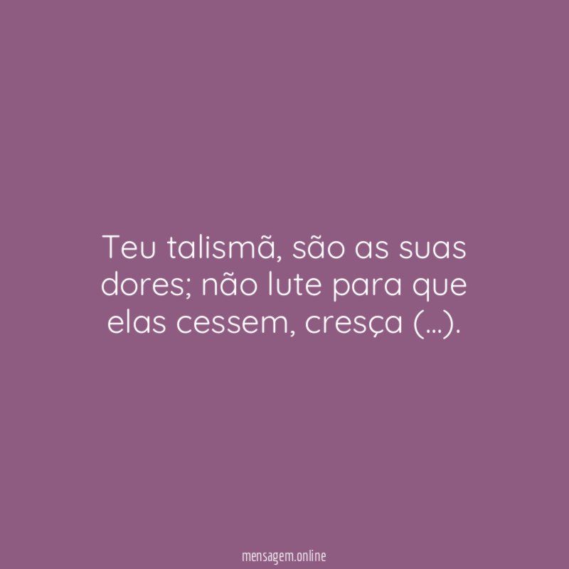 Teu talismã