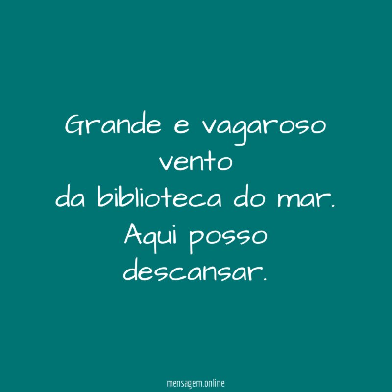 grande e vagaroso vento da biblioteca do mar