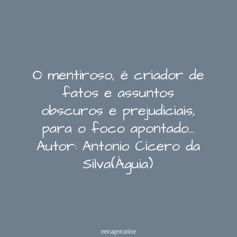 O mentiroso