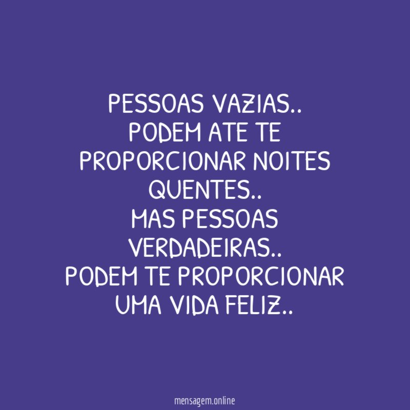 Pessoas vazias