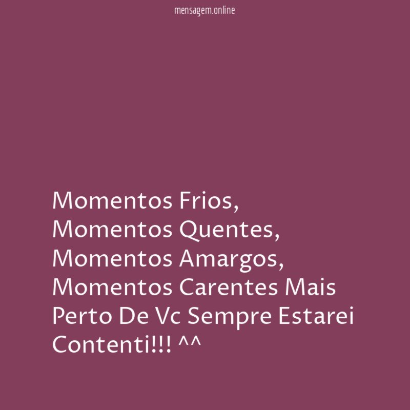 Momentos Frios