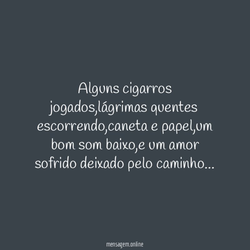 Alguns cigarros jogados