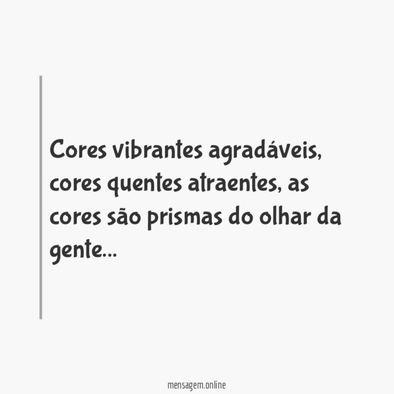 Cores vibrantes agradáveis