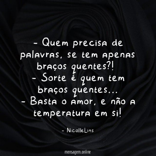 - Quem precisa de palavras