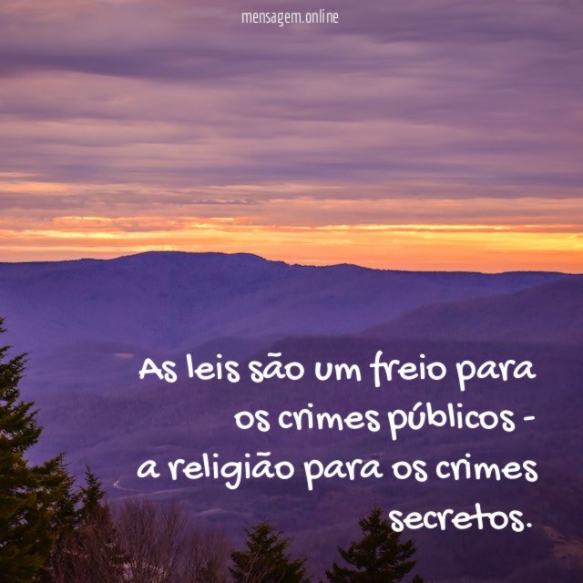 As leis são um freio para os crimes
