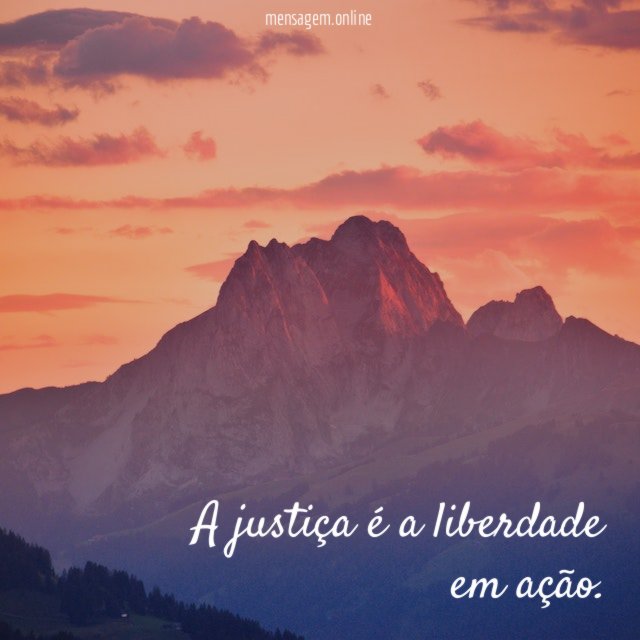 A justiça é a liberdade em ação