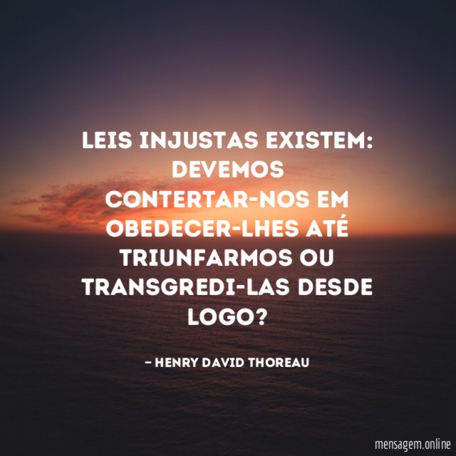 Leis injustas existem