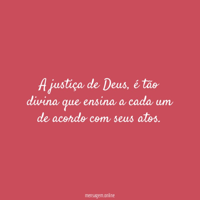 A justiça de Deus