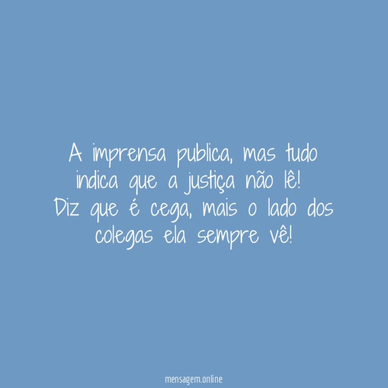 A imprensa publica