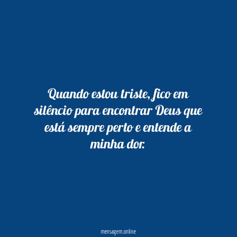 Quando estou triste