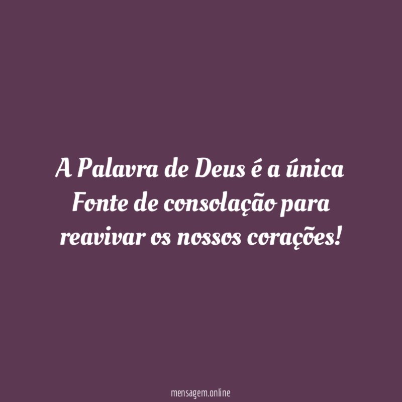 A Palavra de Deus é a única Fonte