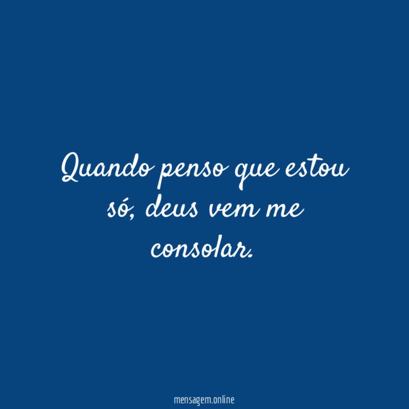 Quando penso que estou só