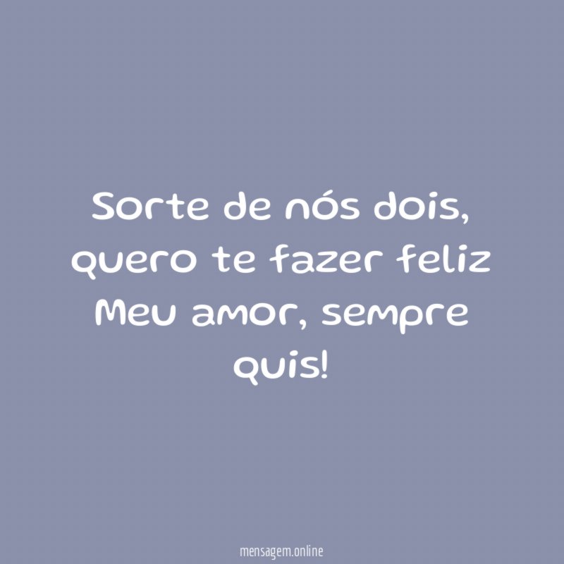 Sorte de nós dois