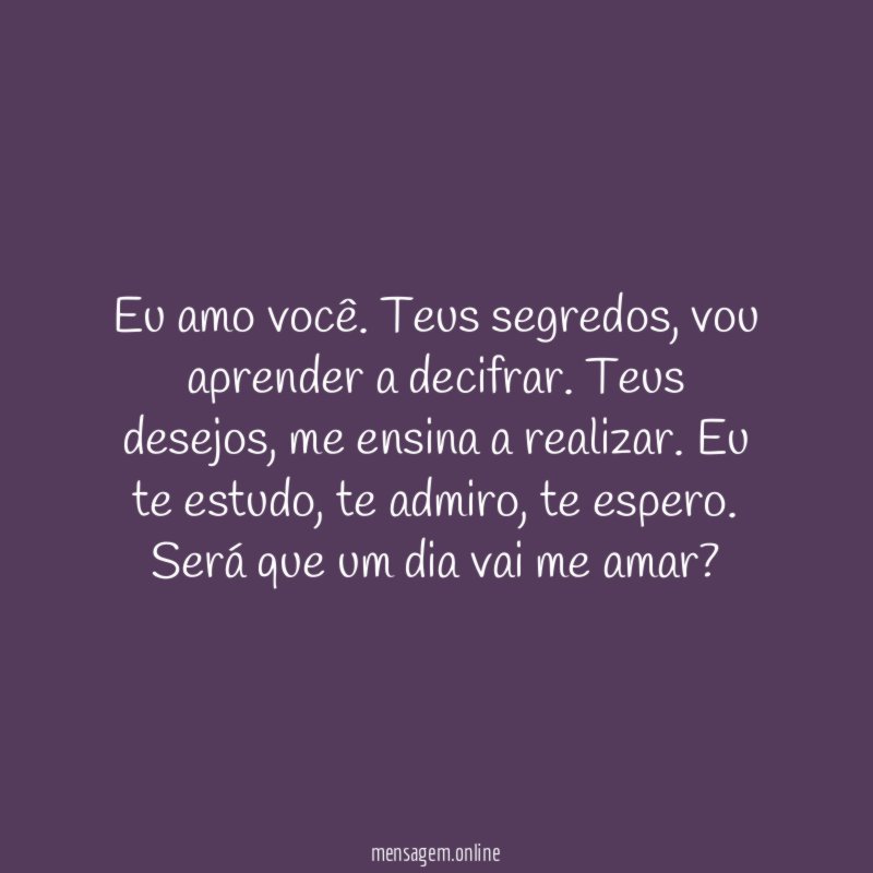Eu amo você