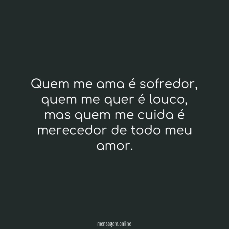 Quem me ama é sofredor