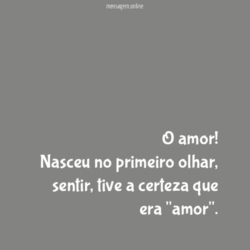 O amor