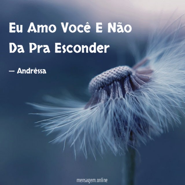 Eu Amo Você E Não Da Pra Esconder