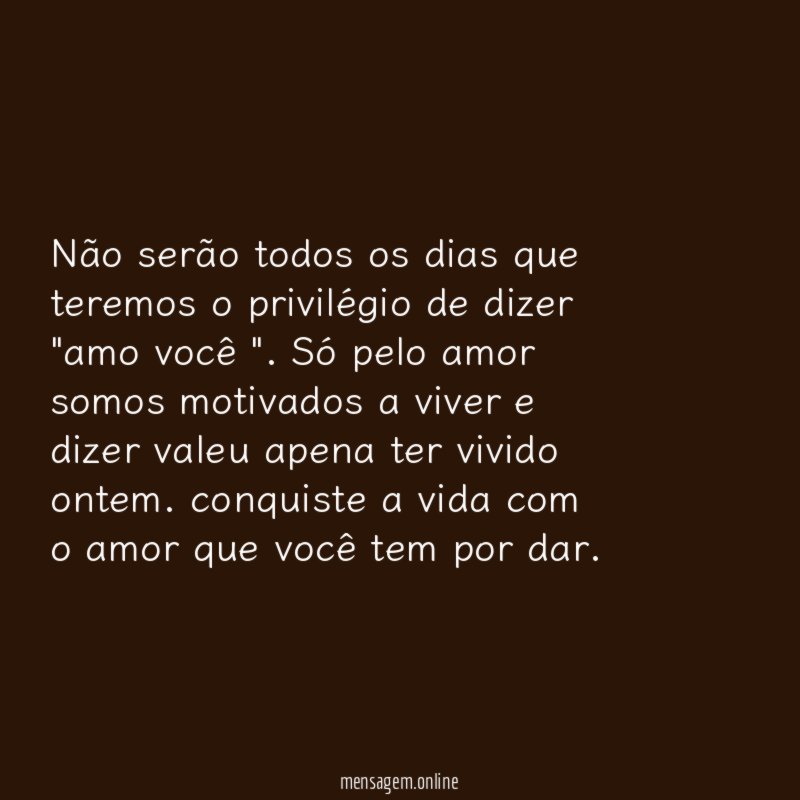 Não serão todos os dias que teremos