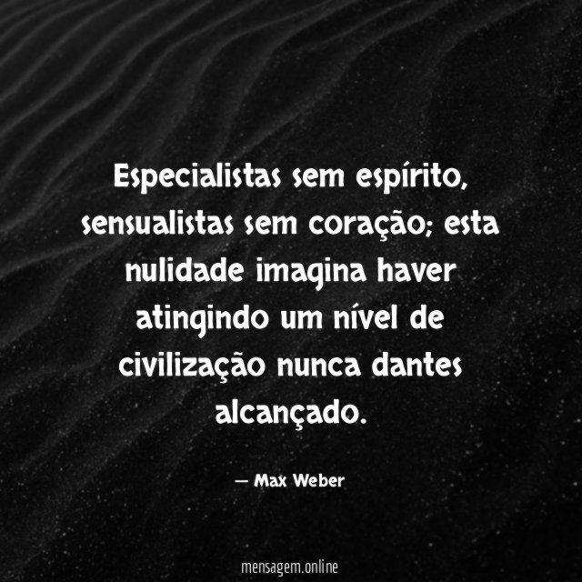 Especialistas sem espírito