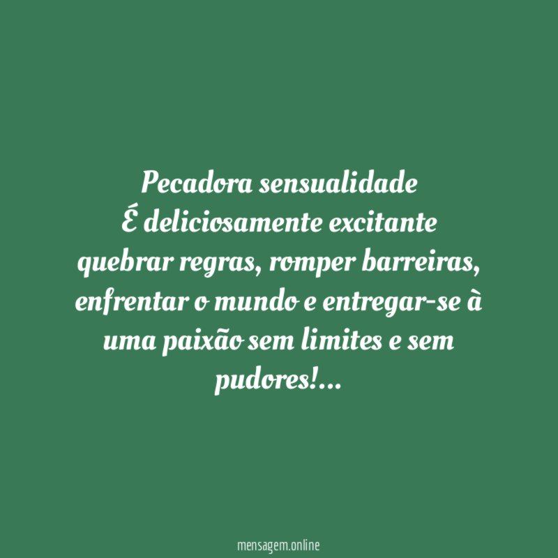 Pecadora sensualidade