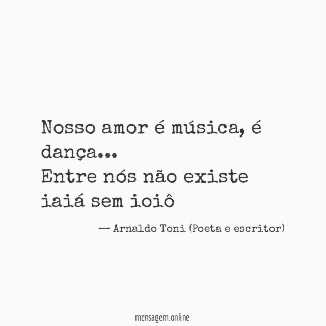 Nosso amor é música