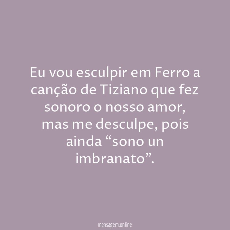Eu vou esculpir em Ferro a canção de