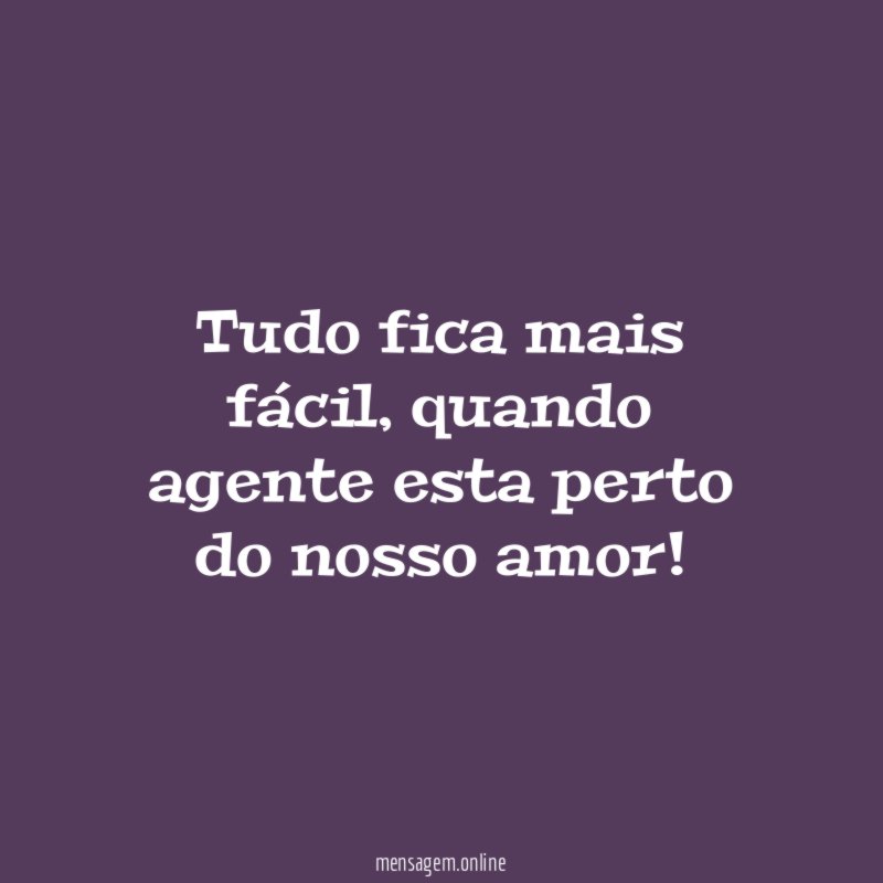 Tudo fica mais fácil