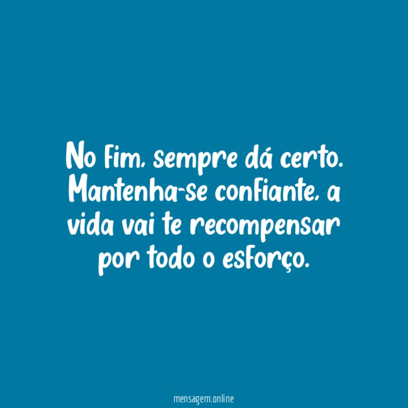 No fim
