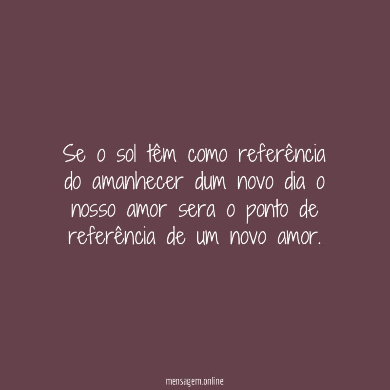 Se o sol têm como referência do amanhecer