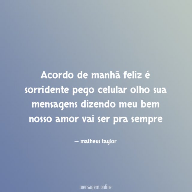 Acordo de manhã feliz é sorridente pego celular