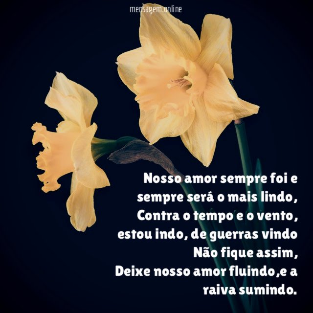 Nosso amor sempre foi e sempre será o mais lindo