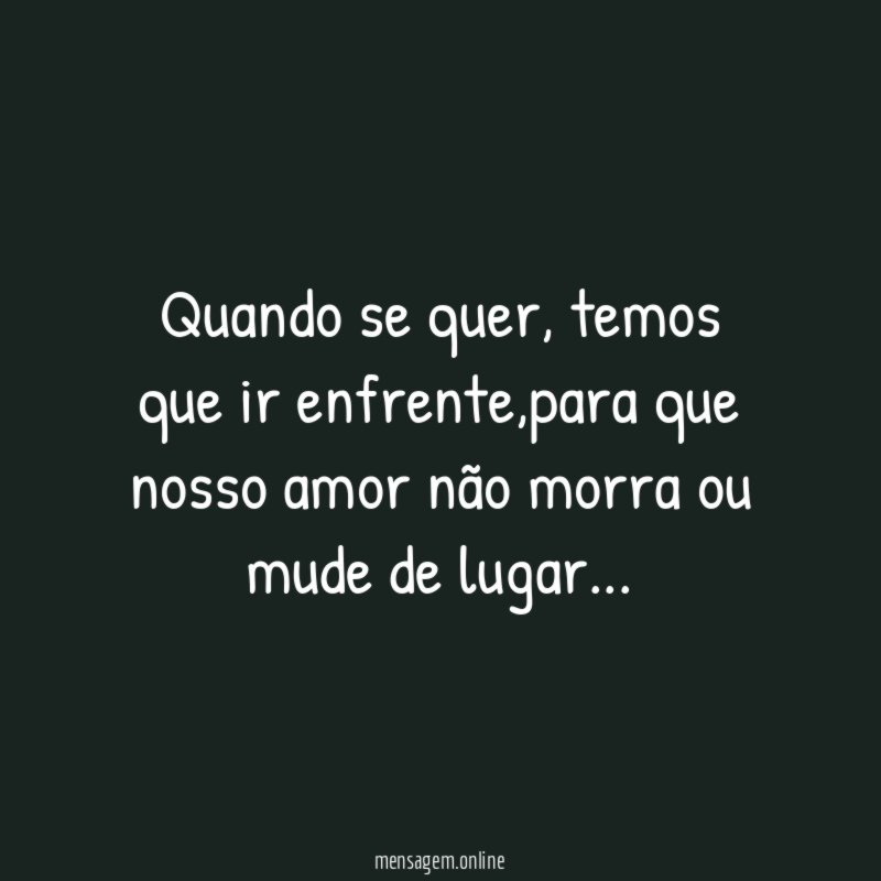 Quando se quer