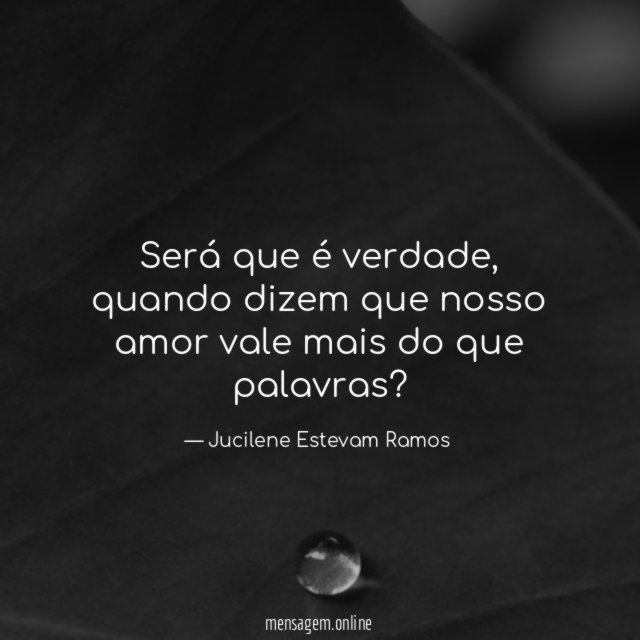 Será que é verdade