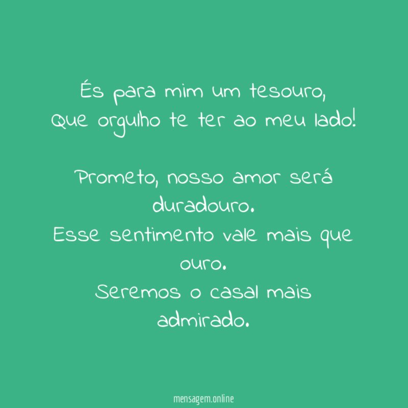 És para mim um tesouro