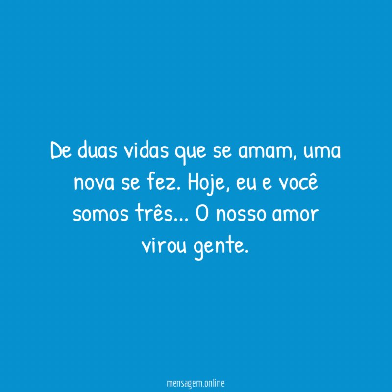 De duas vidas que se amam